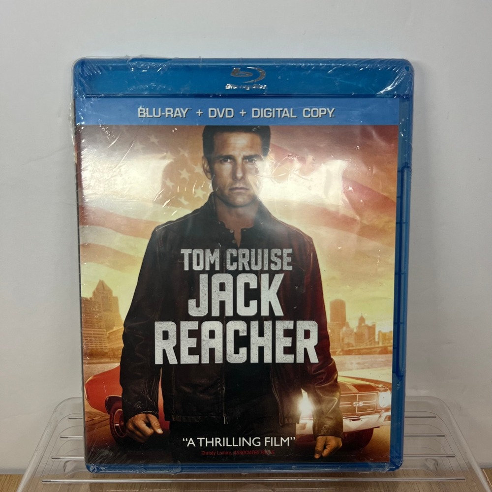 Jack Reacher (Blu-ray/DVD) Combo Pack Action PG-13 Tom Cruise New Sealed Media